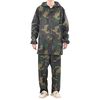 vidaXL Combinaison de pluie avec capuche 2 pcs Hommes Camouflage M
