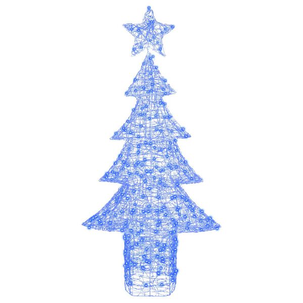 vidaXL Sapin de No&euml;l avec 240 LED Bleu 180 cm Acrylique