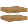 vidaXL &Eacute;tag&egrave;re Murale 2 pc Beige 23 x 23,5 x 3,8 cm Bois d'ing&eacute;nierie