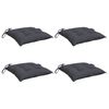 vidaXL Coussins de chaise lot de 4 anthracite 40x40x7 cm tissu oxford