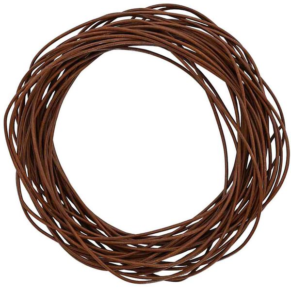 vidaXL Corde en Cuir Marron Clair &Oslash;2,5 mm x 5 m Cuir