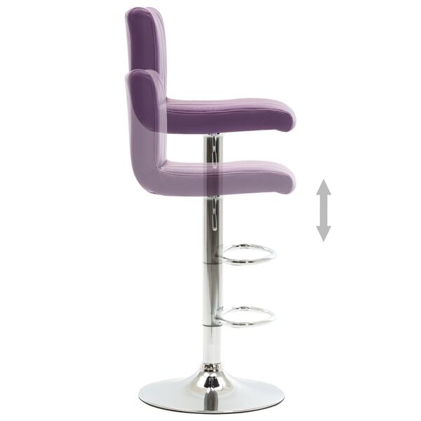 vidaXL Tabouret de bar Violet Similicuir