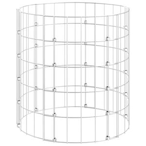 vidaXL Composteur de jardin &Oslash;50x50 cm Acier galvanis&eacute;
