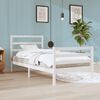 vidaXL Cadre de lit sans matelas blanc bois de pin massif 90x200 cm