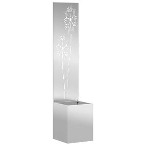 vidaXL &Eacute;cran de confidentialit&eacute; de jardin Argent&eacute; 32 x 32 x 150 cm