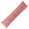 vidaXL Coussin avec oreiller HEERLEN Rose 40 x 145 cm Velours