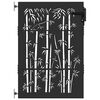 vidaXL Porte de Jardin 85 x 150 cm Noir Verrouillable