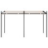 vidaXL Belv&eacute;d&egrave;re avec toit r&eacute;tractable 400x300x233 cm Cr&egrave;me