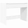 vidaXL Bureau avec tiroir Blanc 100 x 50 x 78 cm Bois d&rsquo;ing&eacute;nierie