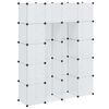 vidaXL Armoire modulaire 14 compartiments blanc 37 x 146 x 180,5 cm