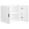 vidaXL Armoire murale de cuisine Porto blanc brillant bois ing&eacute;nierie