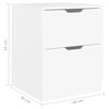 vidaXL Tables de chevet 2 pcs blanc 40x40x50 cm bois d&rsquo;ing&eacute;nierie