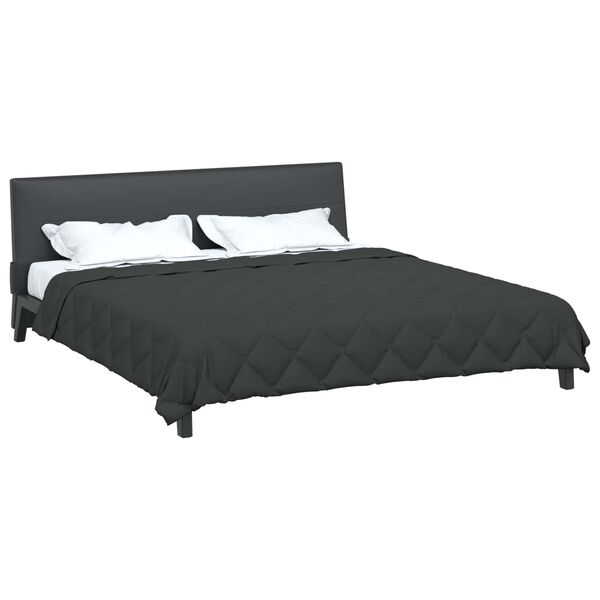 vidaXL Duvet d'&eacute;t&eacute; simple Anthracite 200 x 200 cm Microfibre
