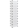 vidaXL &Eacute;tag&egrave;re &agrave; chaussures Transparent 44x32x174 cm PP