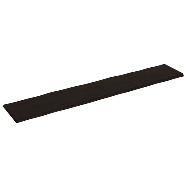 vidaXL Dessus de table bois massif trait&eacute; bordure assortie