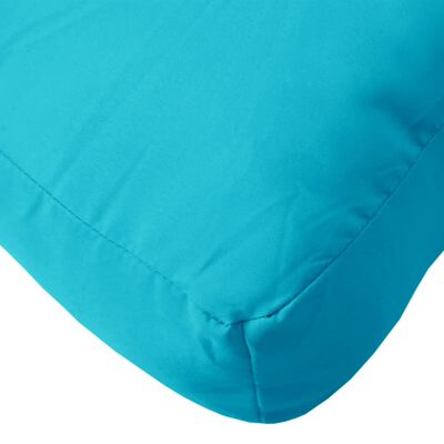 vidaXL Coussin de palette turquoise 70x70x12 cm tissu