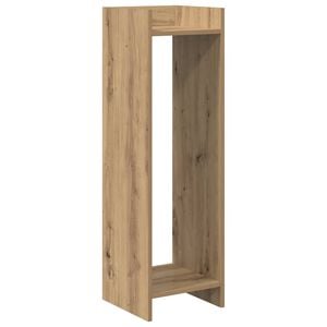 vidaXL Support de Plante Ch&ecirc;ne artisanal 30 x 30 x 100 cm