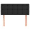 vidaXL Tête de lit Noir 100x5x78/88 cm Similicuir