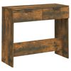 vidaXL Table console Ch&ecirc;ne fum&eacute; 90x36x75 cm Bois d'ing&eacute;nierie