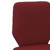 vidaXL Chaises &agrave; manger lot de 4 rouge bordeaux tissu