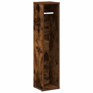 vidaXL Meuble de salle de bain avec porte-rouleau ch&ecirc;ne fum&eacute; 20,5 x 20 x 90 cm