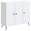 vidaXL Buffet Blanc 89 x 34,5 x 80 cm Bois d'ing&eacute;nierie
