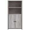 vidaXL Buffet haut sonoma gris 62x36x121,5 cm bois d'ing&eacute;nierie