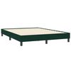 vidaXL Sommier &agrave; lattes de lit et matelas vert fonc&eacute; 160x210cm velours