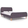 vidaXL Cadre de lit sans matelas taupe tissu 120x190 cm
