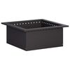 vidaXL Anneau de Braise Noir 60 x 60 x 25 cm Acier