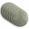 vidaXL Housse de coussin 6 pc HEERLEN Vert Diam. 60 cm Tissu Chenille