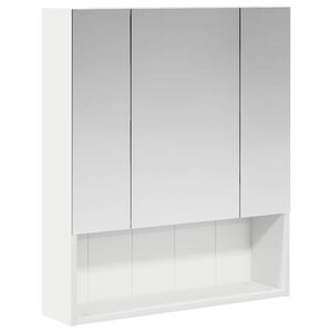 vidaXL Armoire Miroir de Salle de Bain Blanc 60 x 14.5 x 70 cm