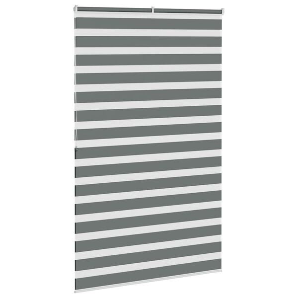 vidaXL Store z&egrave;bre gris fonc&eacute; largeur du tissu 145,9 cm polyester