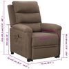 vidaXL Fauteuil Taupe Tissu