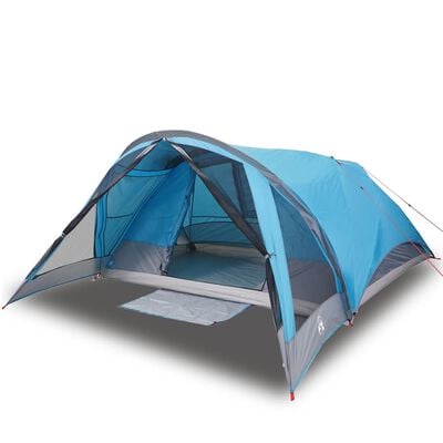 vidaXL Tente de cabine familiale 6 personnes bleu imperméable