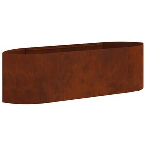 vidaXL Jardin sur&eacute;lev&eacute; Acier patin&eacute; 140 x 40 x 40 cm Acier