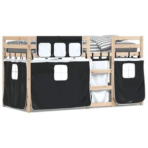 vidaXL Lit superpos&eacute; sans matelas 90x200 cm bois de pin massif