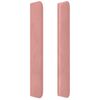 vidaXL T&ecirc;te de lit avec oreilles Rose 147x16x118/128 cm Velours