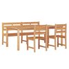 vidaXL Ensemble &agrave; manger de jardin 4 pcs Bois de teck massif