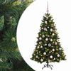vidaXL Sapin de No&euml;l artificiel avec boules 120 cm 150 LED Blanc chaud
