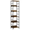 vidaXL Biblioth&egrave;que ch&ecirc;ne fum&eacute; 50x33x188,5 cm bois d'ing&eacute;nierie