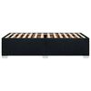 vidaXL Cadre de lit sans matelas noir 100x200 cm tissu