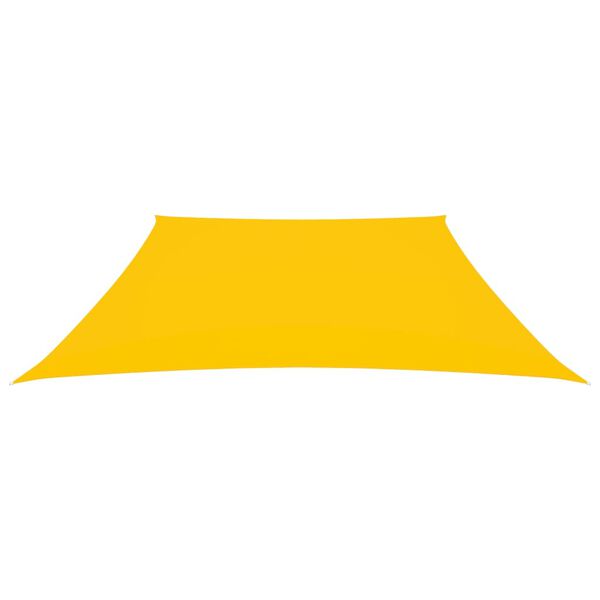 vidaXL Voile de parasol Tissu Oxford trap&egrave;ze 2/4x3 m Jaune