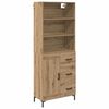 vidaXL Haut Armoire avec tiroir Ch&ecirc;ne artisanal 69,5 x 34 x 180 cm