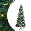 vidaXL Arbre de No&euml;l artificiel d'angle Vert 180 cm PVC et m&eacute;tal