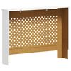 vidaXL Cache-radiateur Blanc 112x19x81,5 cm MDF