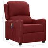 vidaXL Fauteuil de massage Rouge bordeaux Tissu