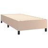 vidaXL Sommier &agrave; lattes de lit avec matelas et LED Cappuccino 80x200cm
