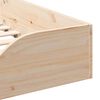 vidaXL Cadre de lit Marron 100 x 200 cm Pin massif