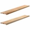 vidaXL Appuis de fen&ecirc;tre 2 pcs non trait&eacute; 160x25x2cm bois ch&ecirc;ne massif